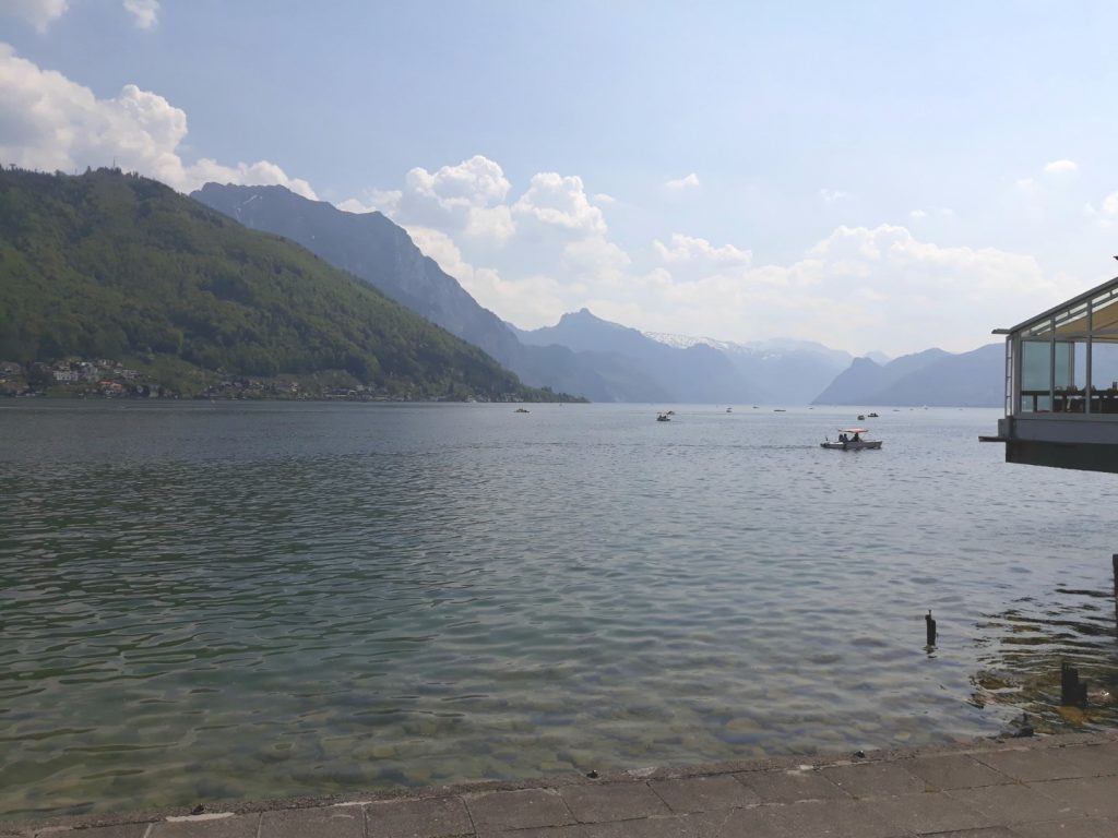 Der Traunsee mit Blick zur 'Schlafenden Griechin'