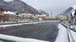 Blick zur Esplanade in Bad Ischl. Das Foto ist aus 2017, zur Zeit ist Bad Ischl nur ein bisserl 'angezuckert'.